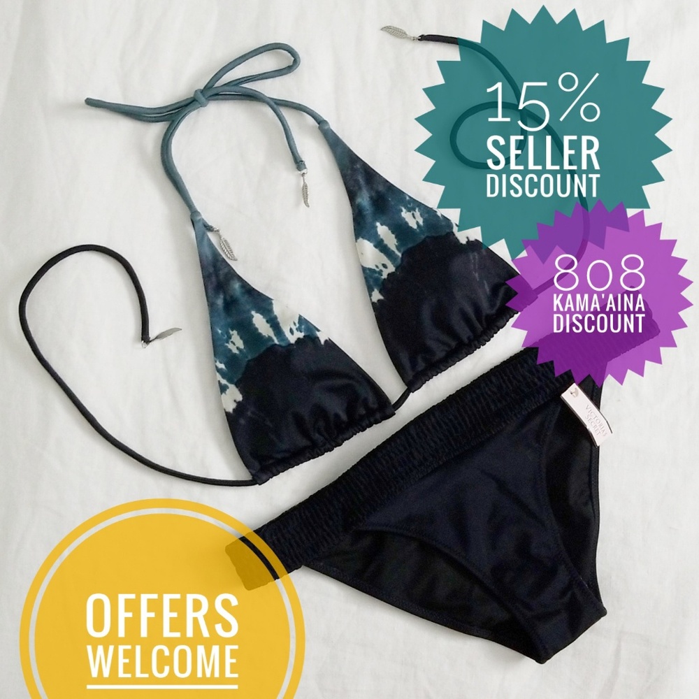 NWT Victoria's Secret String Bikini (S) in Tie-Dye